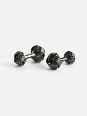 The Black Tux Accessories | Cufflinks & Studs*Black Brass Knot Cufflinks