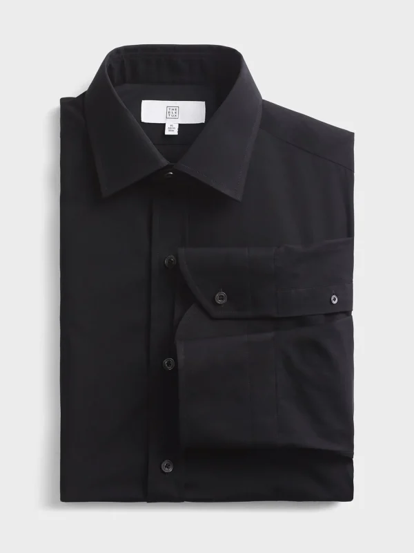 The Black Tux Shirts*Black Cotton Dress Shirt