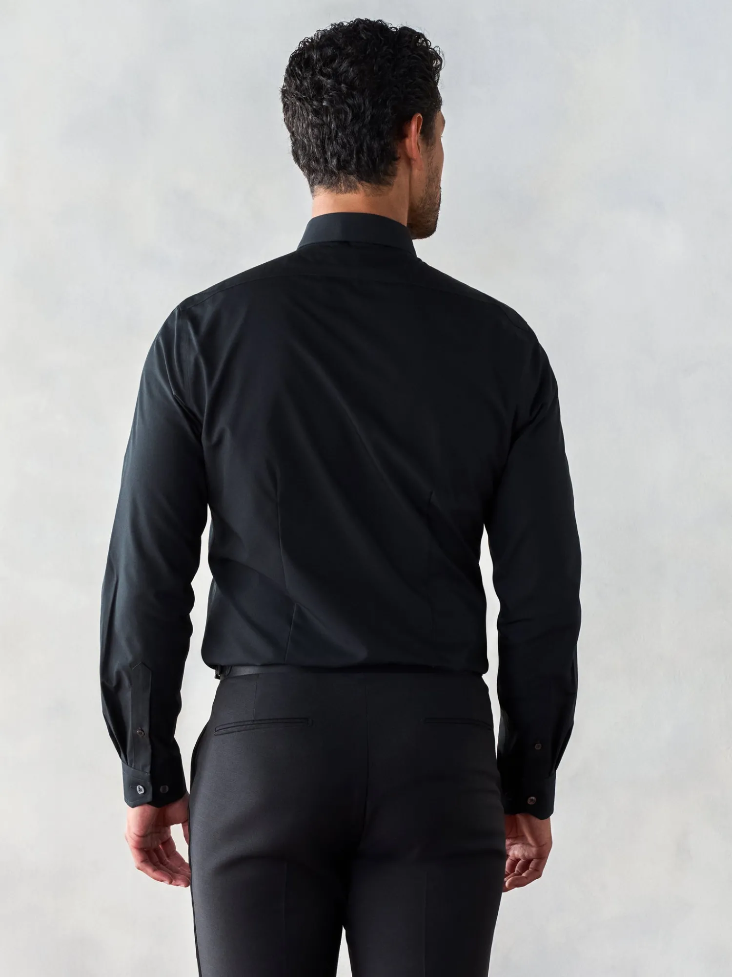 The Black Tux Shirts*Black Cotton Dress Shirt