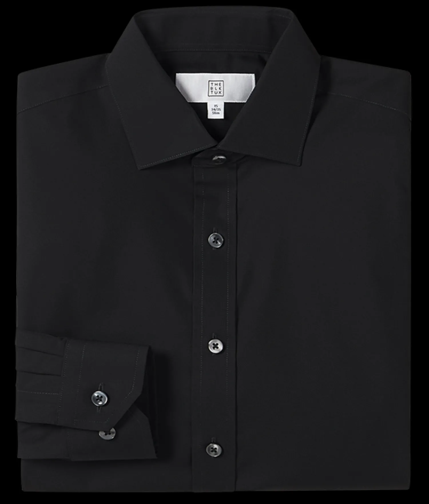 The Black Tux Shirts*Black Cotton Dress Shirt