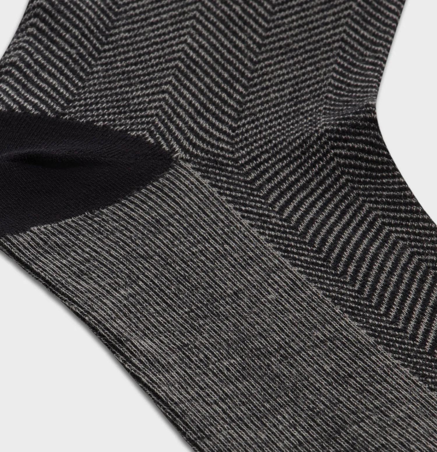 The Black Tux Accessories | Shoes*Black Herringbone Dress Sock