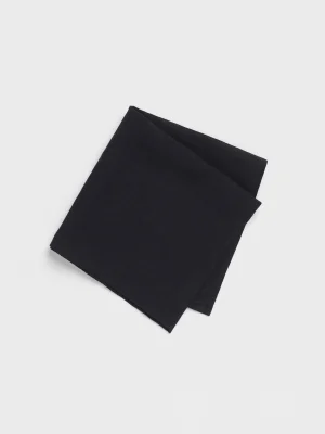 The Black Tux Accessories*Black Linen Pocket Square