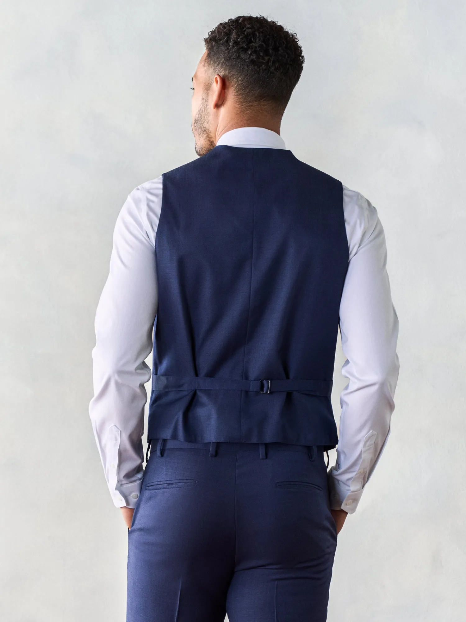 The Black Tux Vests*Blue Suit Vest