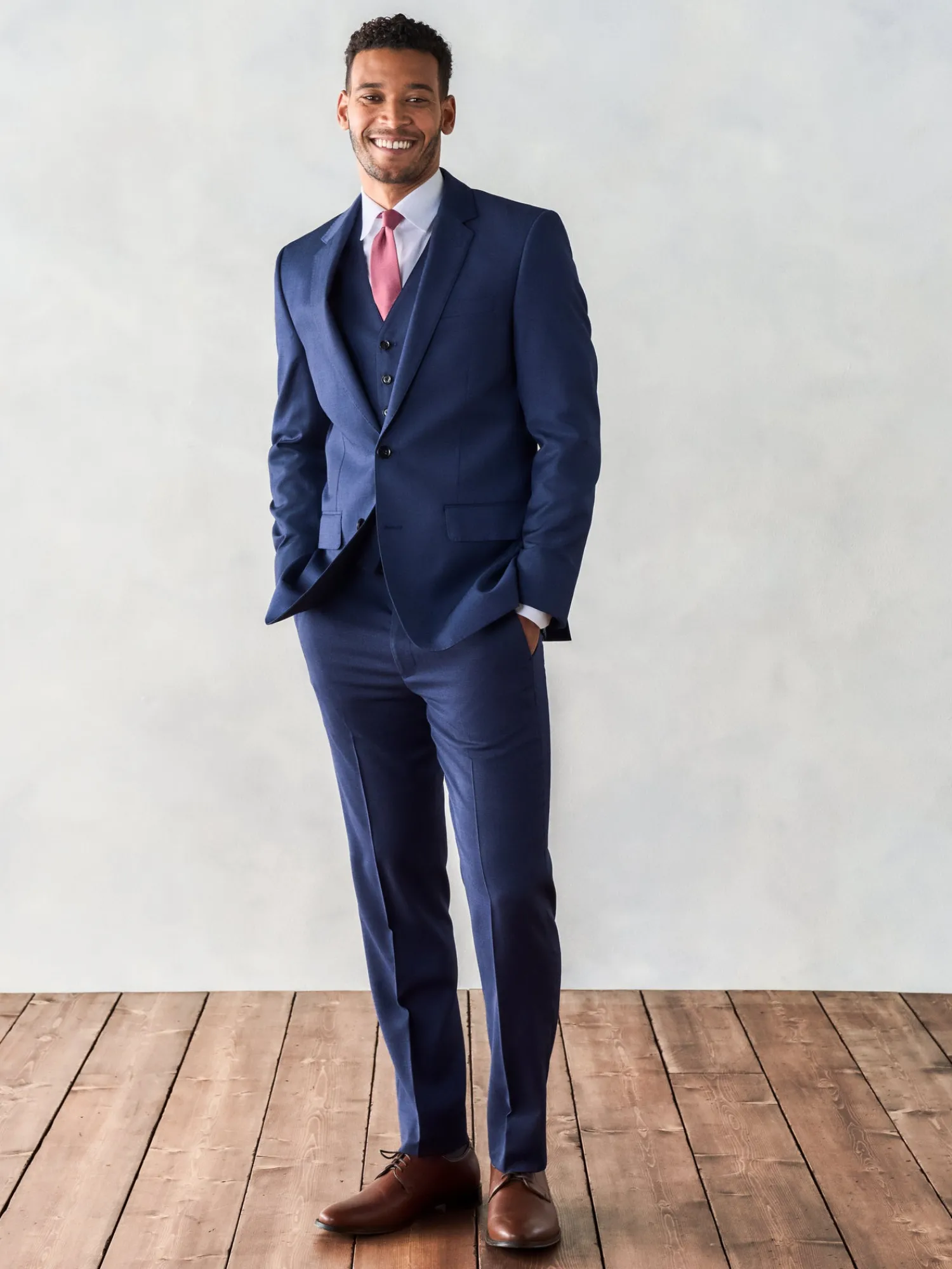 The Black Tux Vests*Blue Suit Vest