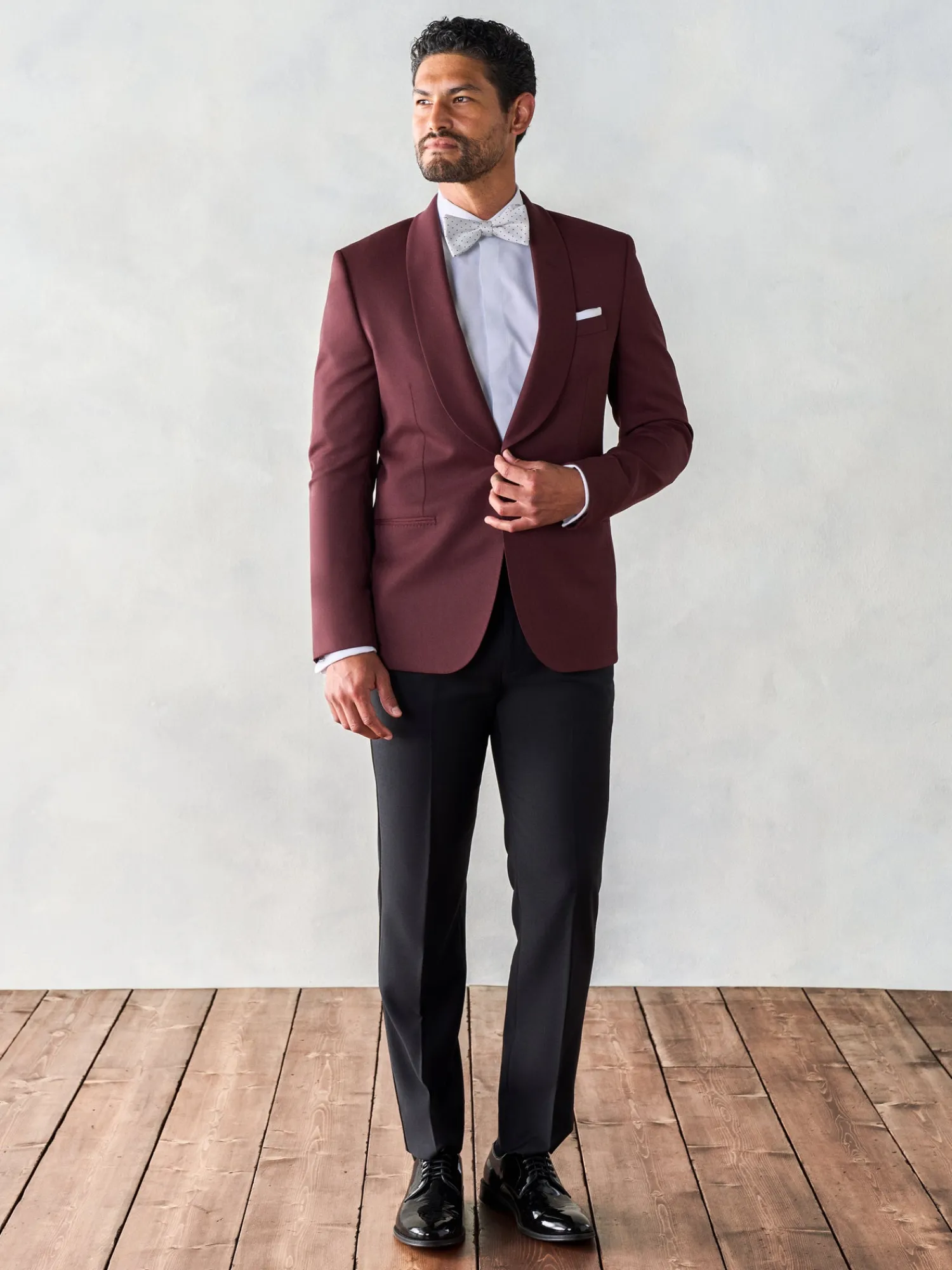 The Black Tux Suits & Tuxedos | Suits & Tuxedos*Burgundy Shawl Jacket Tuxedo