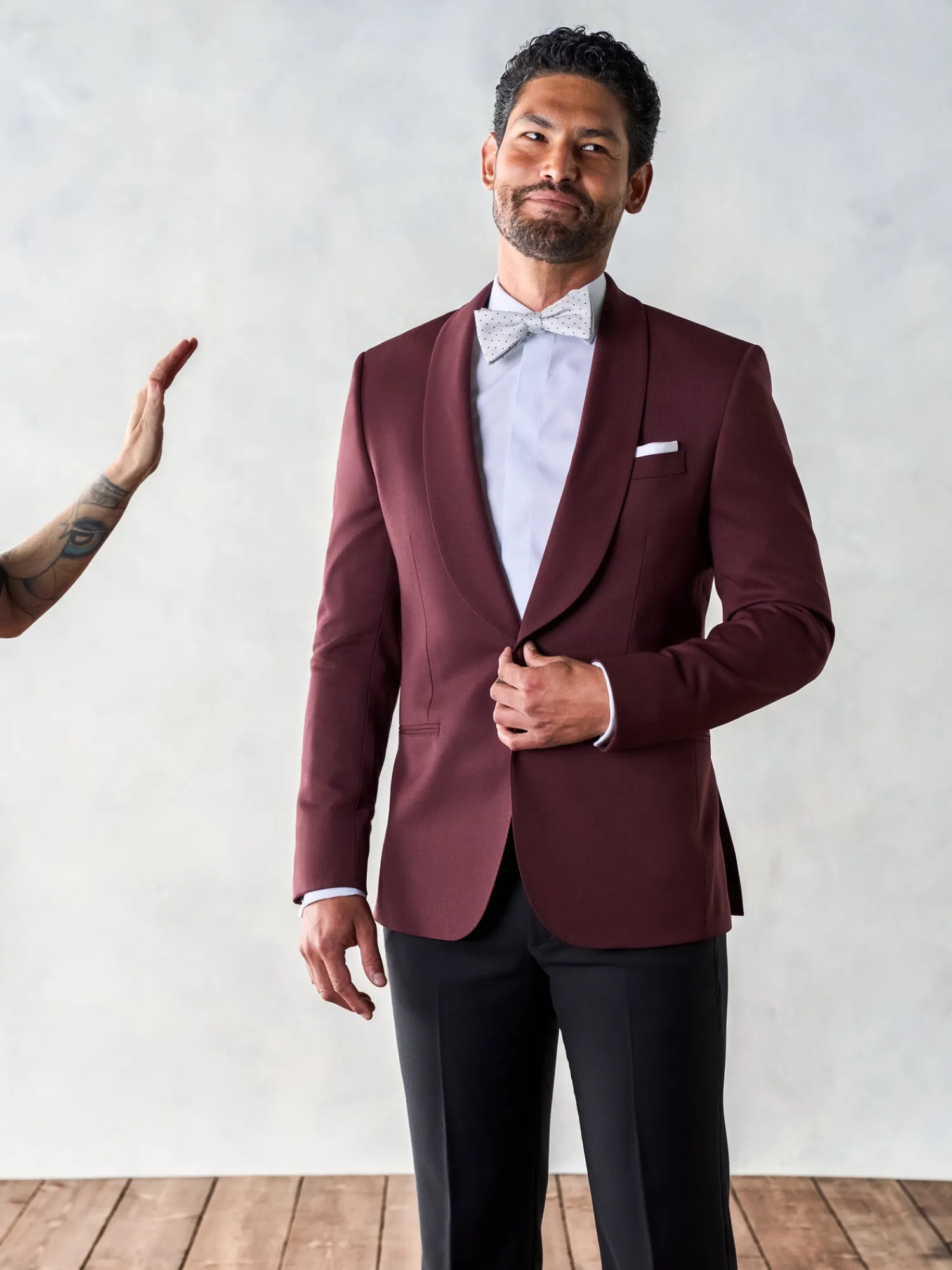 The Black Tux Suits & Tuxedos | Suits & Tuxedos*Burgundy Shawl Jacket Tuxedo