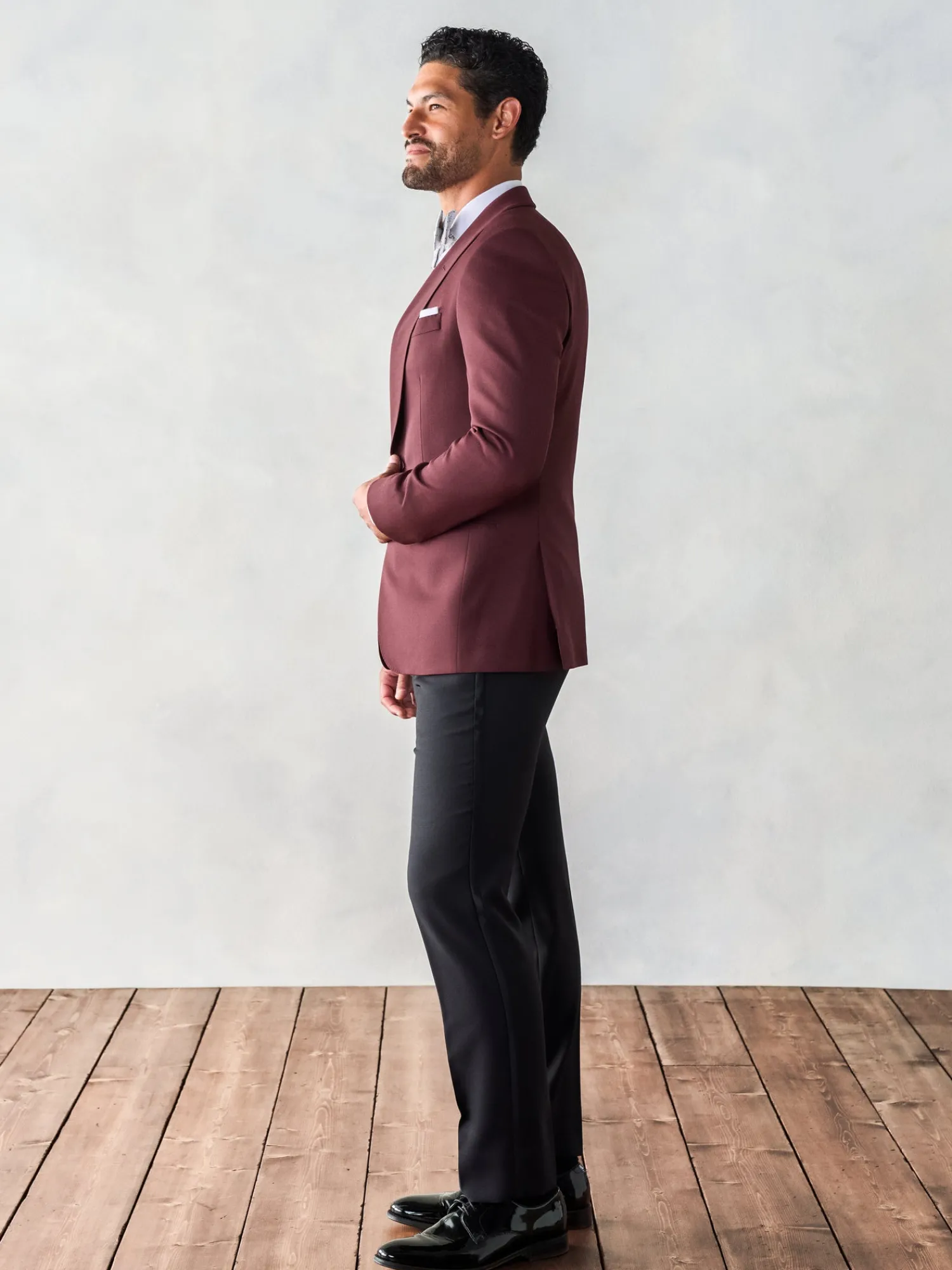 The Black Tux Suits & Tuxedos | Suits & Tuxedos*Burgundy Shawl Jacket Tuxedo