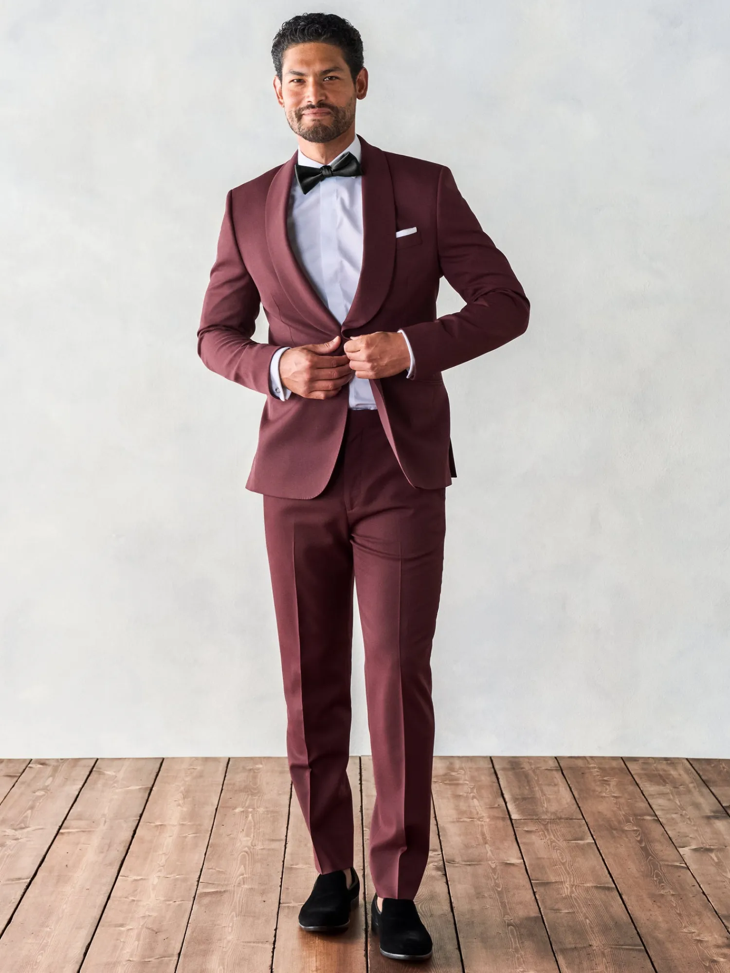 The Black Tux Suits & Tuxedos | Suits & Tuxedos*Burgundy Shawl Tuxedo