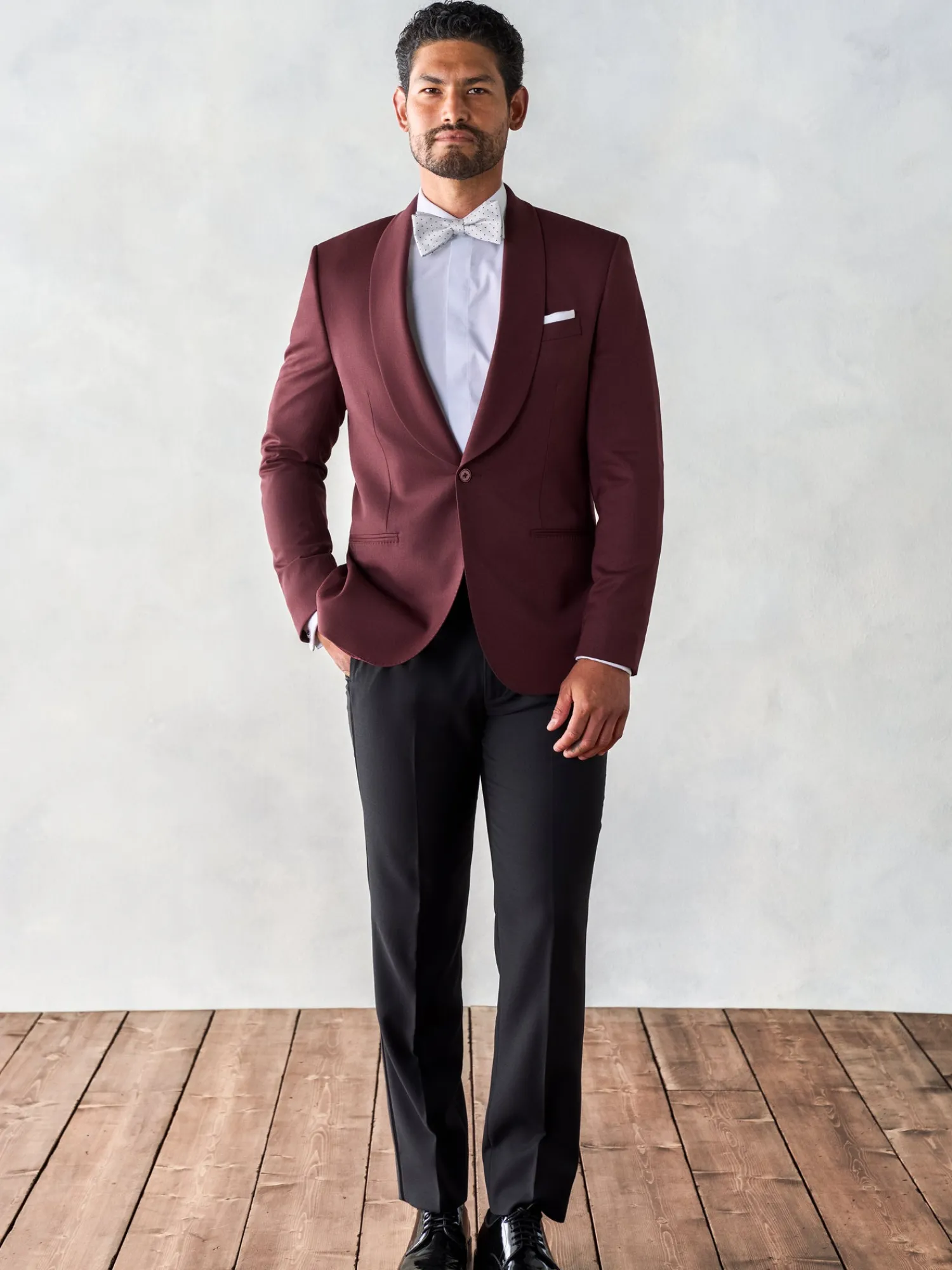 The Black Tux Suits & Tuxedos | Suits & Tuxedos*Burgundy Shawl Tuxedo
