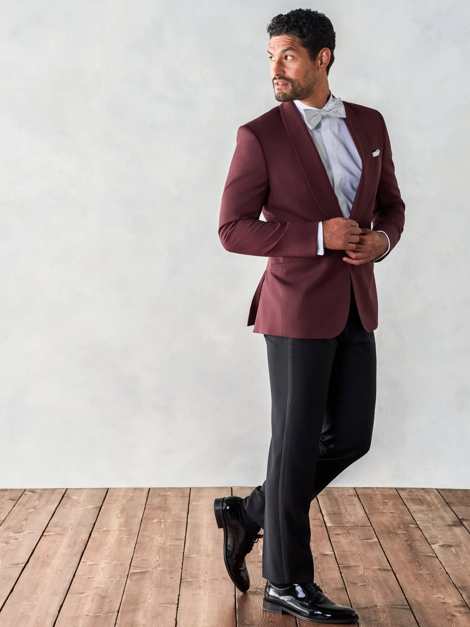 The Black Tux Suits & Tuxedos | Suits & Tuxedos*Burgundy Shawl Tuxedo