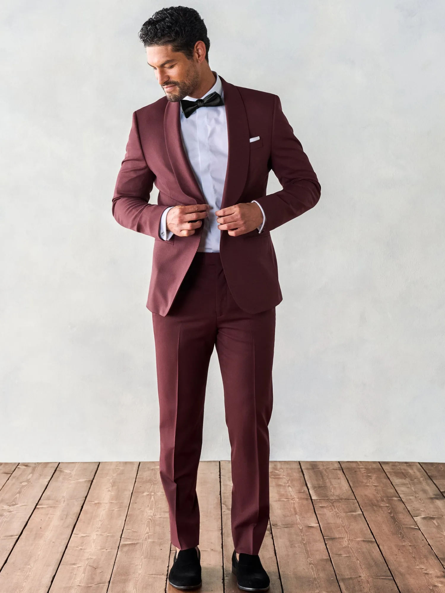 The Black Tux Suits & Tuxedos | Suits & Tuxedos*Burgundy Shawl Tuxedo