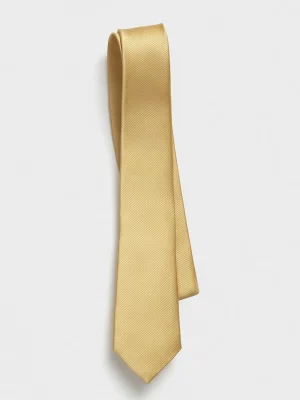 The Black Tux Neckwear*Gold Silk Necktie