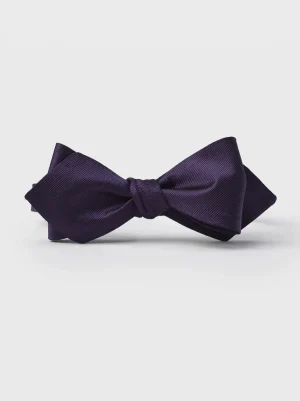 The Black Tux Neckwear*Grape Silk Diamond Bow Tie
