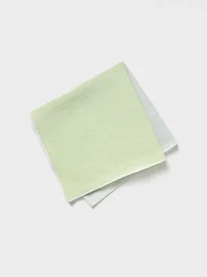 The Black Tux Accessories*Green Quad Pocket Square