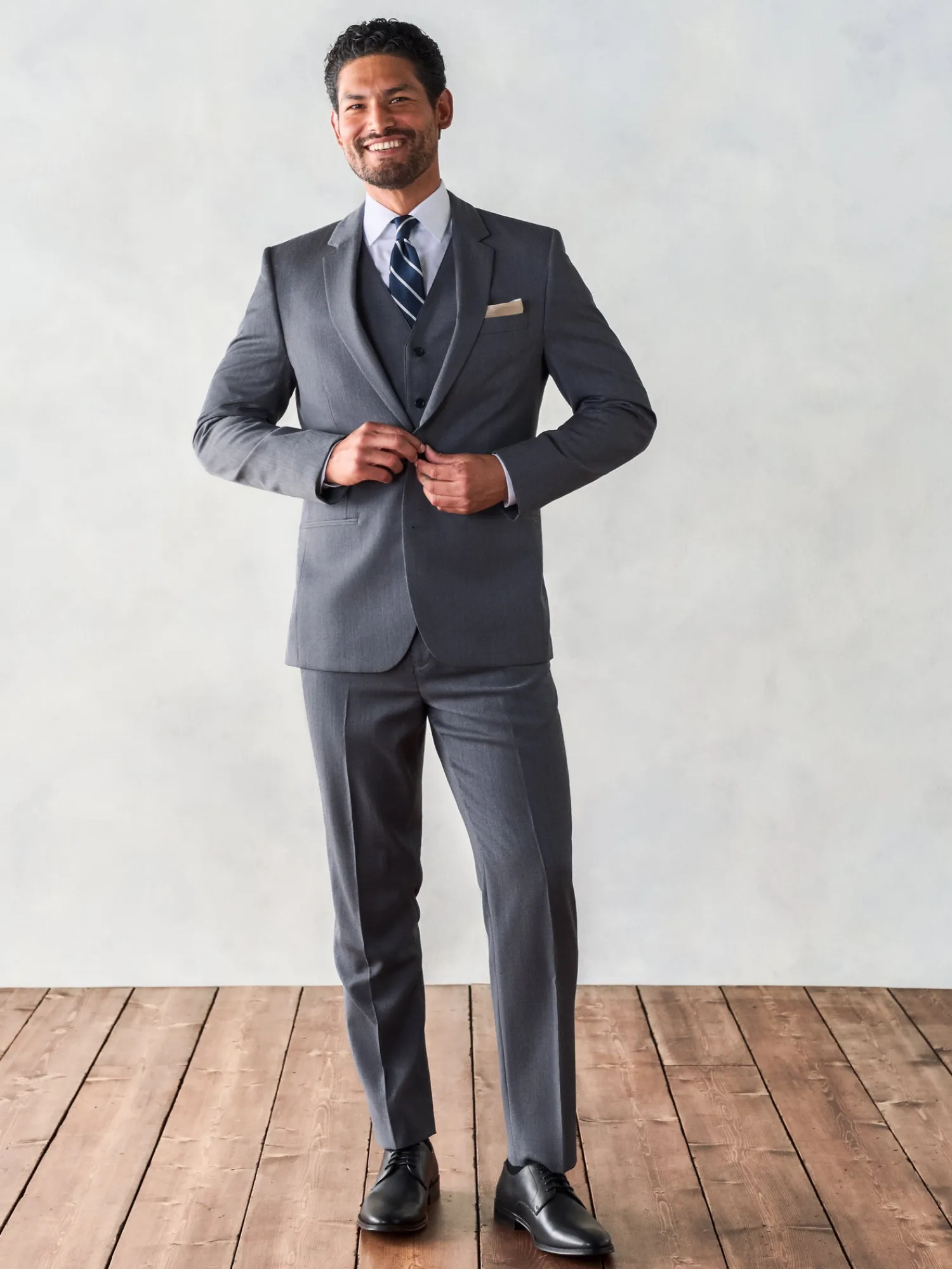 The Black Tux Vests*Grey Suit Vest