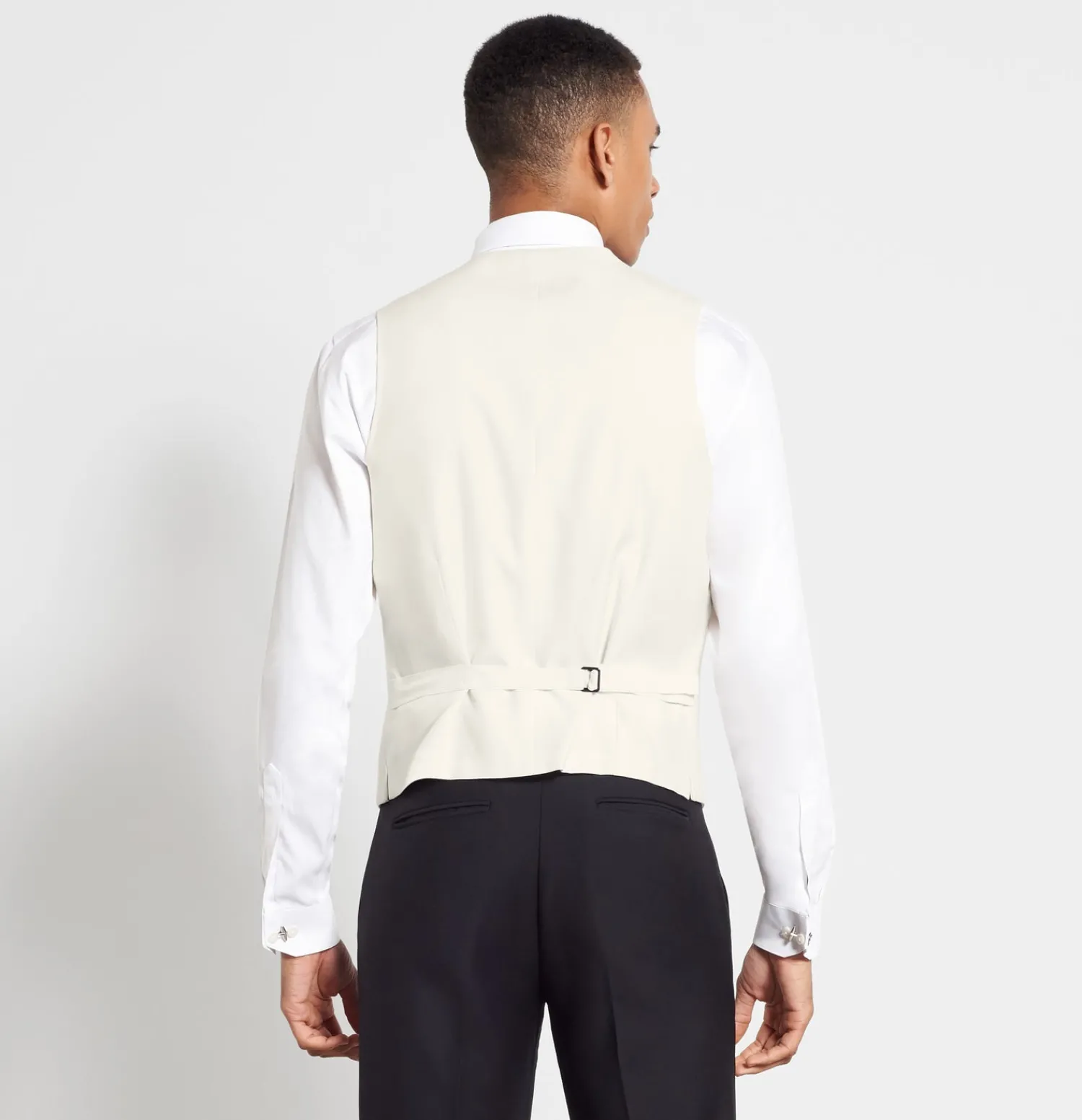 The Black Tux Vests*Ivory Tuxedo Vest