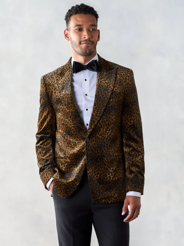 The Black Tux Suits & Tuxedos | Suits & Tuxedos*Leopard Velvet Jacket Tuxedo