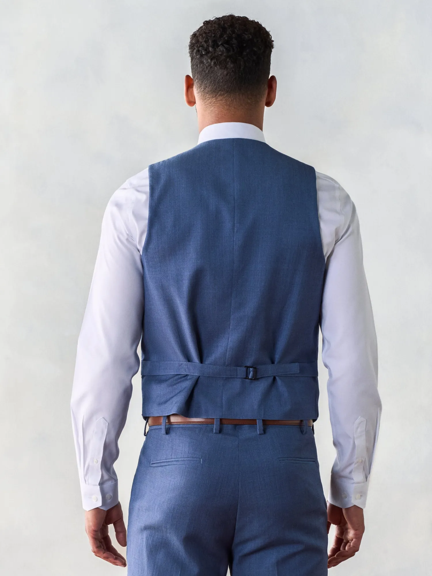 The Black Tux Vests*Light Blue Suit Vest