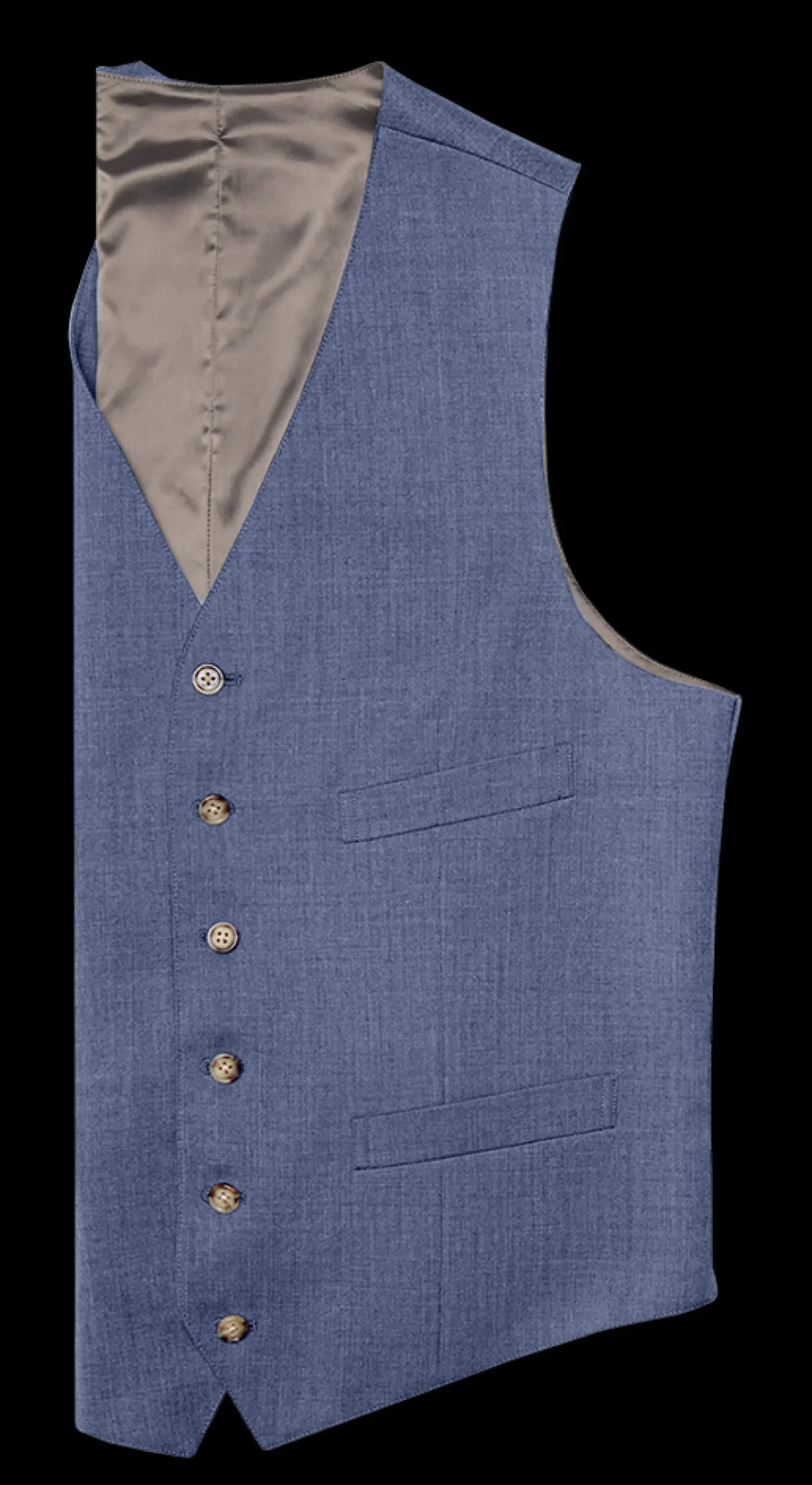 The Black Tux Vests*Light Blue Suit Vest
