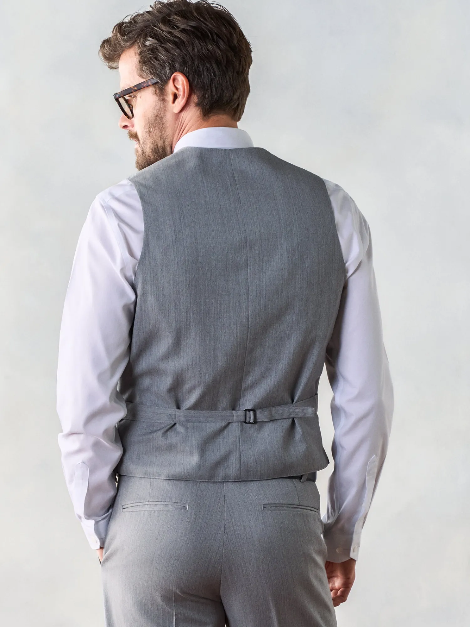 The Black Tux Vests*Light Grey Suit Vest