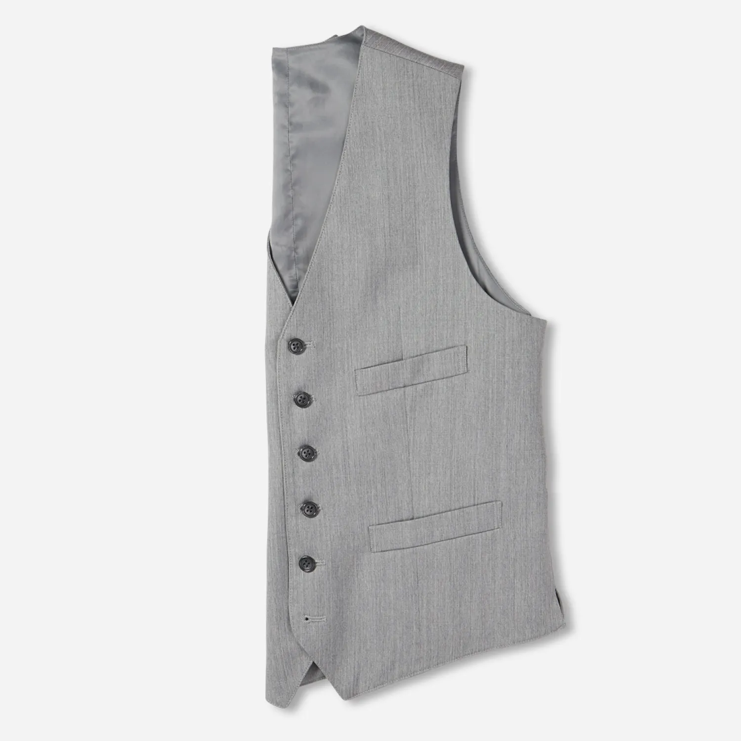 The Black Tux Vests*Light Grey Suit Vest
