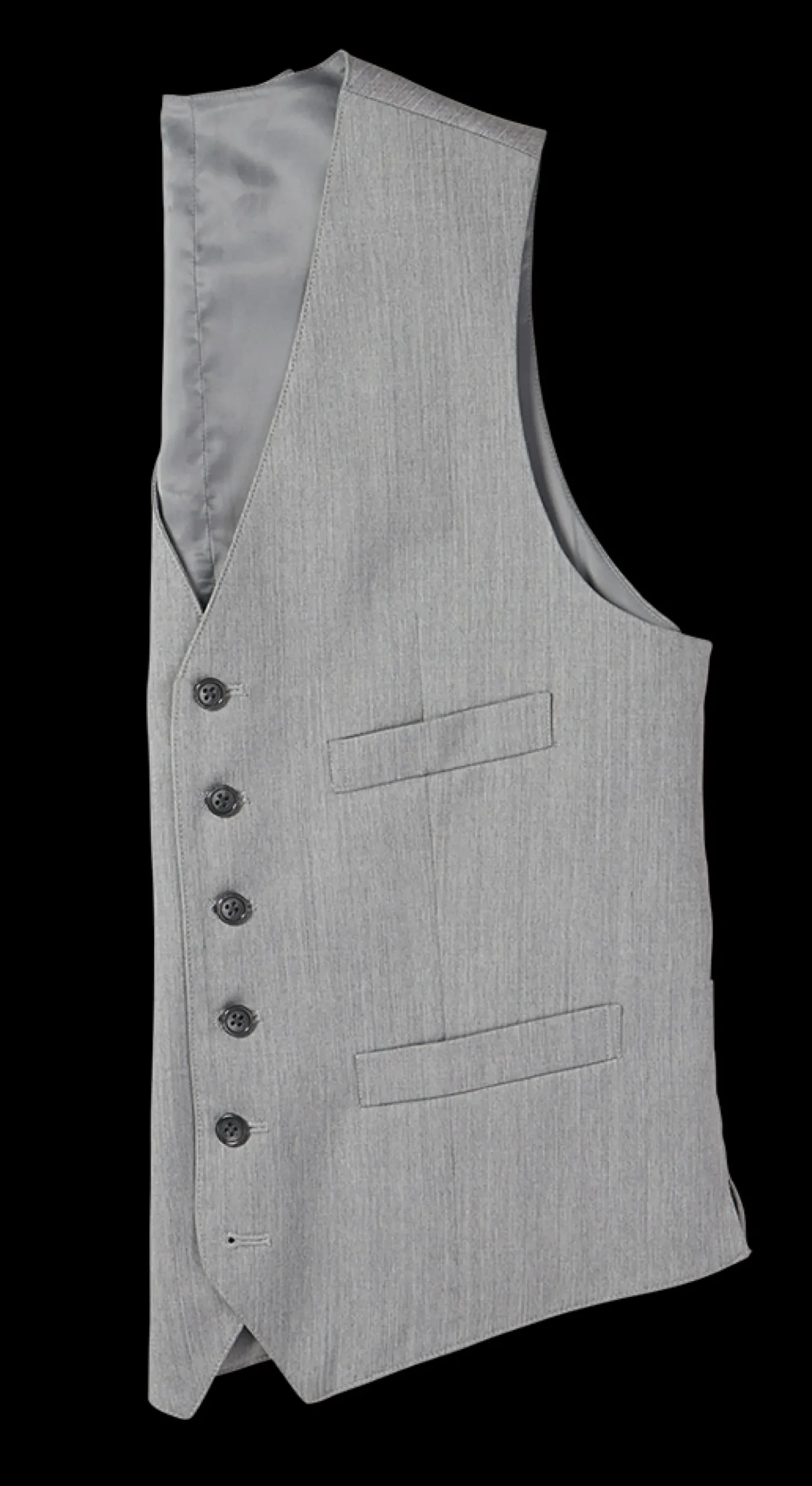 The Black Tux Vests*Light Grey Suit Vest