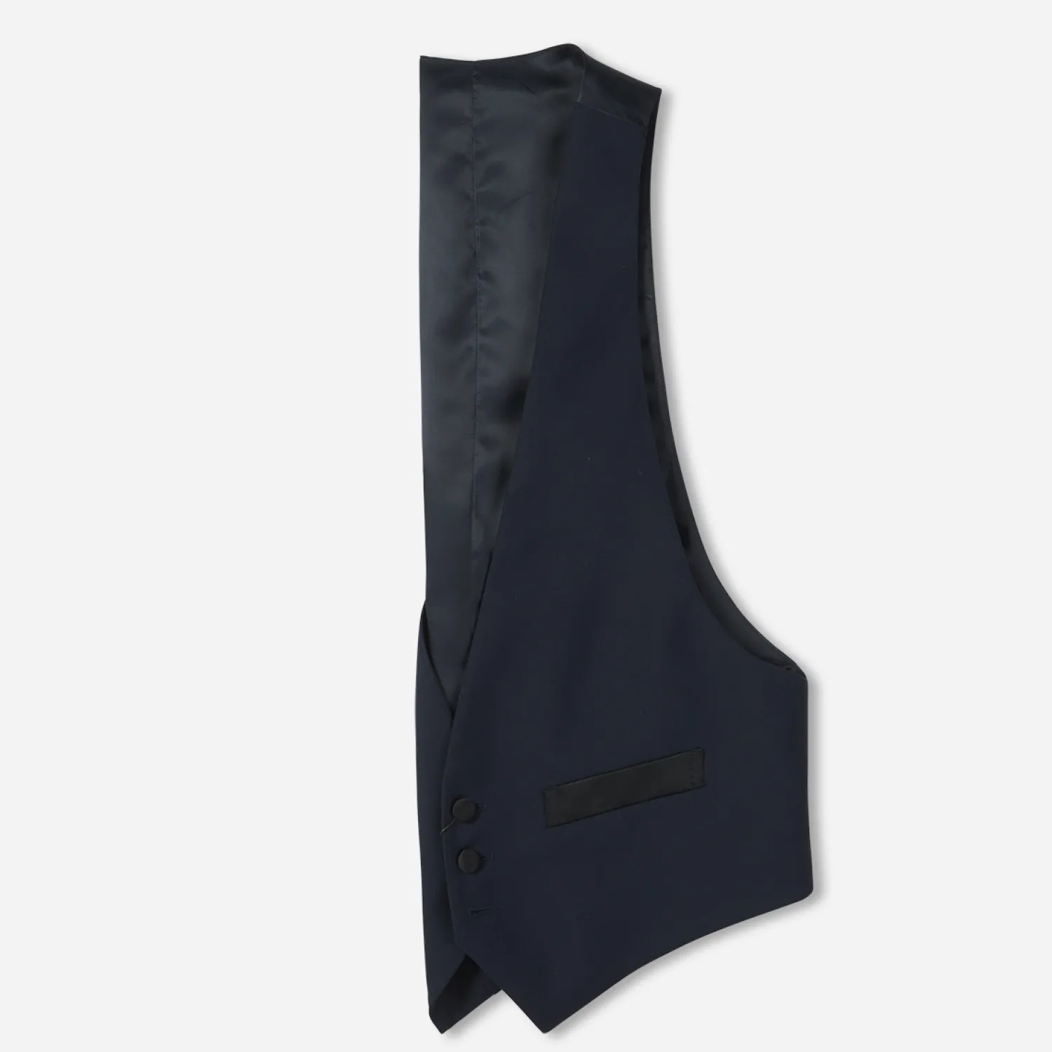 The Black Tux Vests*Midnight Blue Low Cut Tuxedo Vest