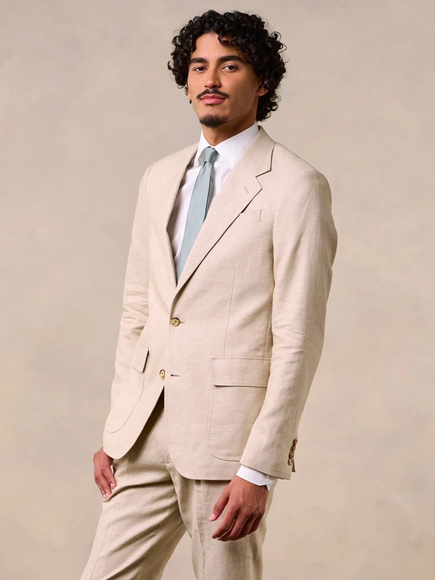 The Black Tux Suits & Tuxedos | Suits & Tuxedos*Mojave Tan Linen Suit
