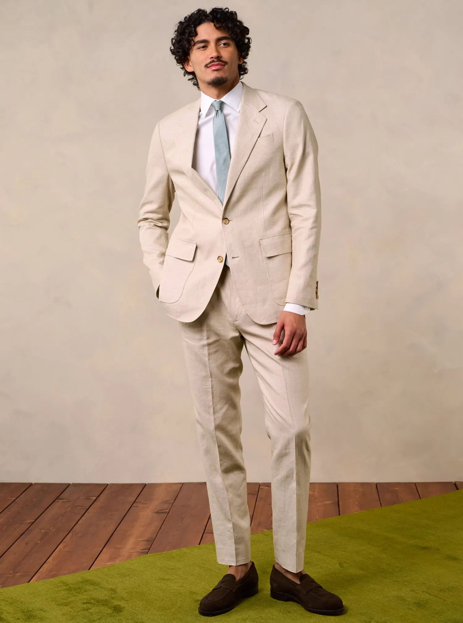 The Black Tux Suits & Tuxedos | Suits & Tuxedos*Mojave Tan Linen Suit