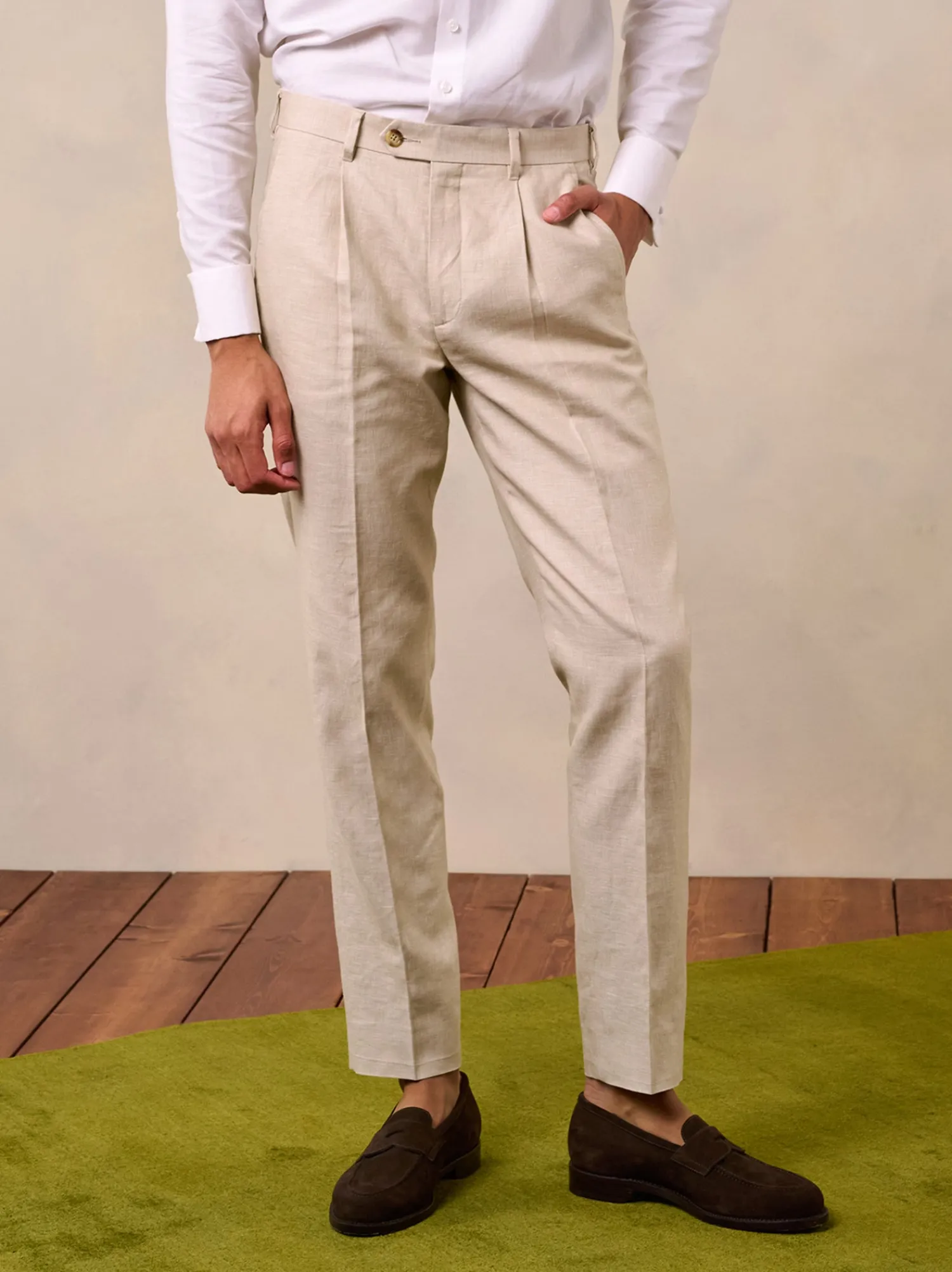 The Black Tux Suits & Tuxedos | Suits & Tuxedos*Mojave Tan Linen Suit