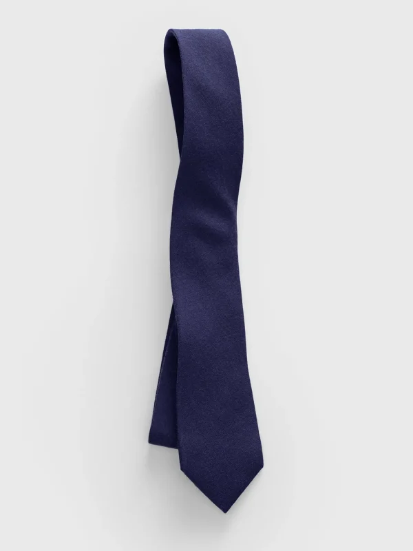 The Black Tux Neckwear*Navy Wool/Silk Necktie