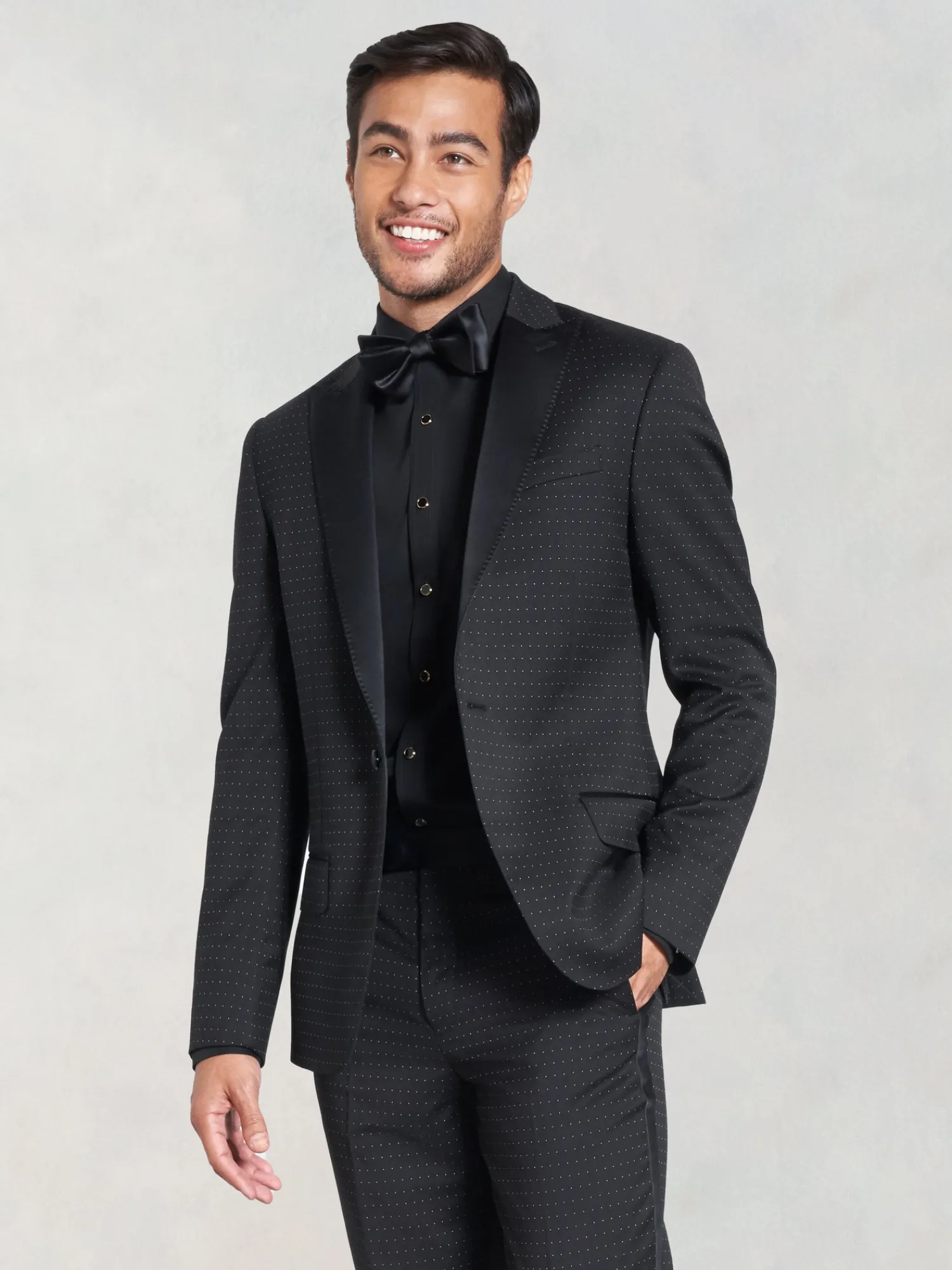 The Black Tux Suits & Tuxedos | Suits & Tuxedos*Onyx Dot Peak Lapel Tuxedo