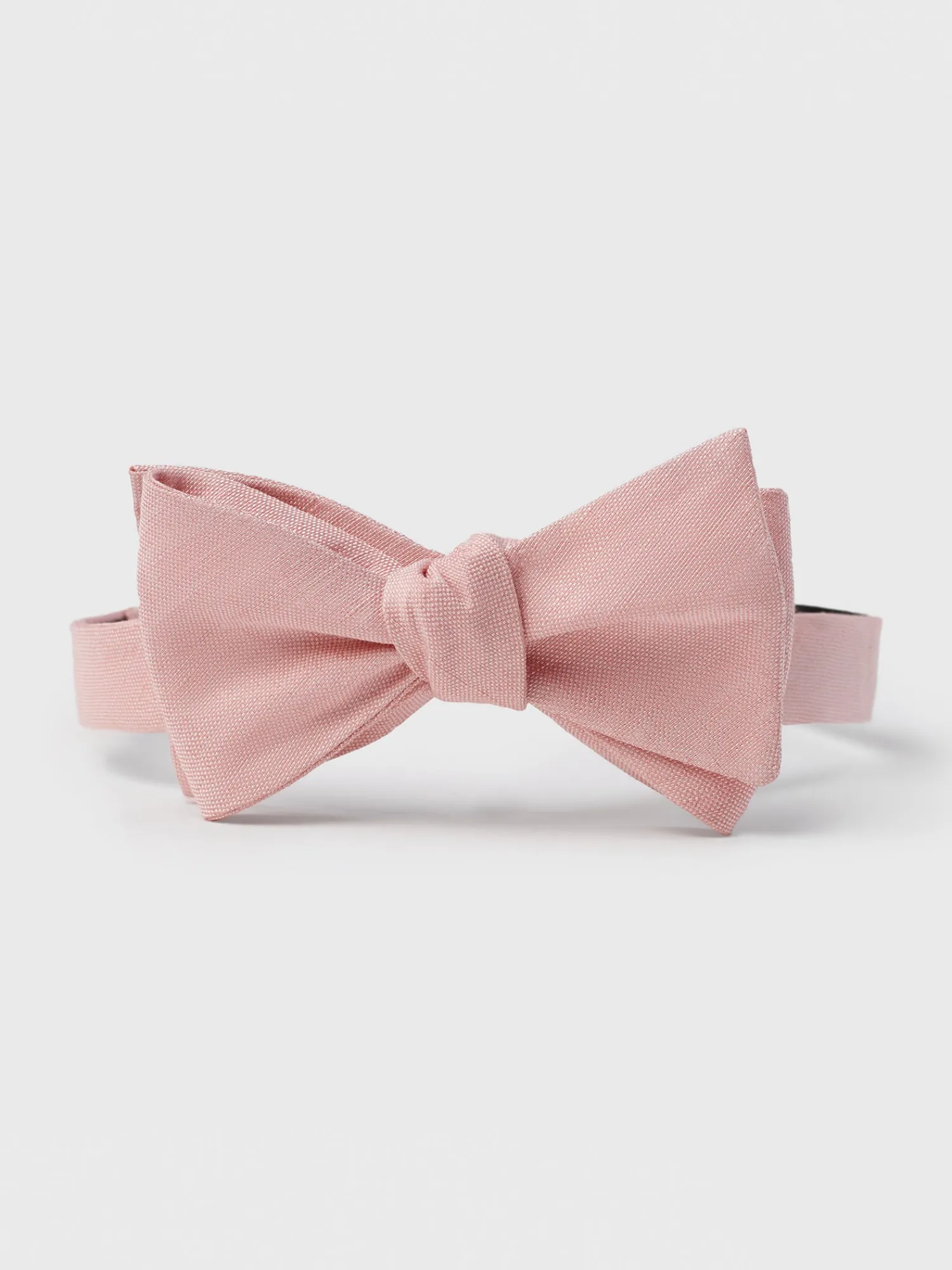 The Black Tux Neckwear*Peach Linen/Silk Bow Tie
