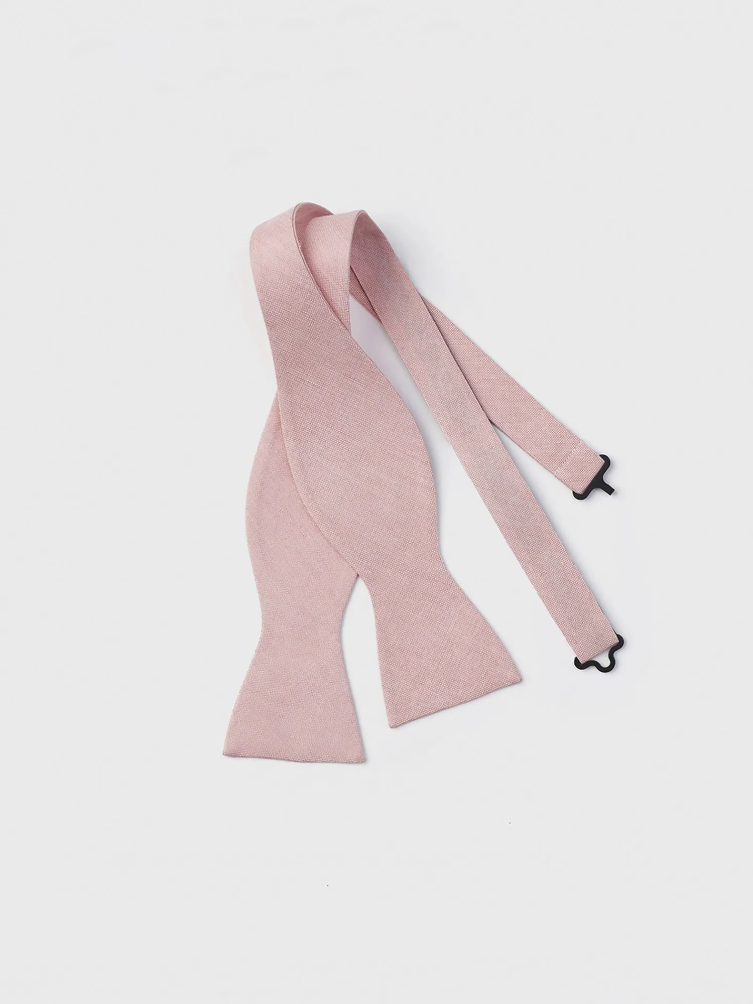 The Black Tux Neckwear*Peach Linen/Silk Bow Tie