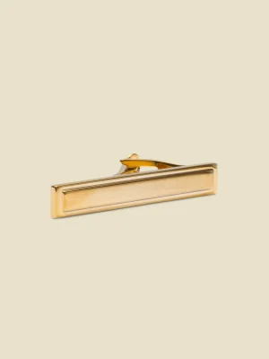 The Black Tux Accessories*Picture Frame Brushed Gold Tie Bar