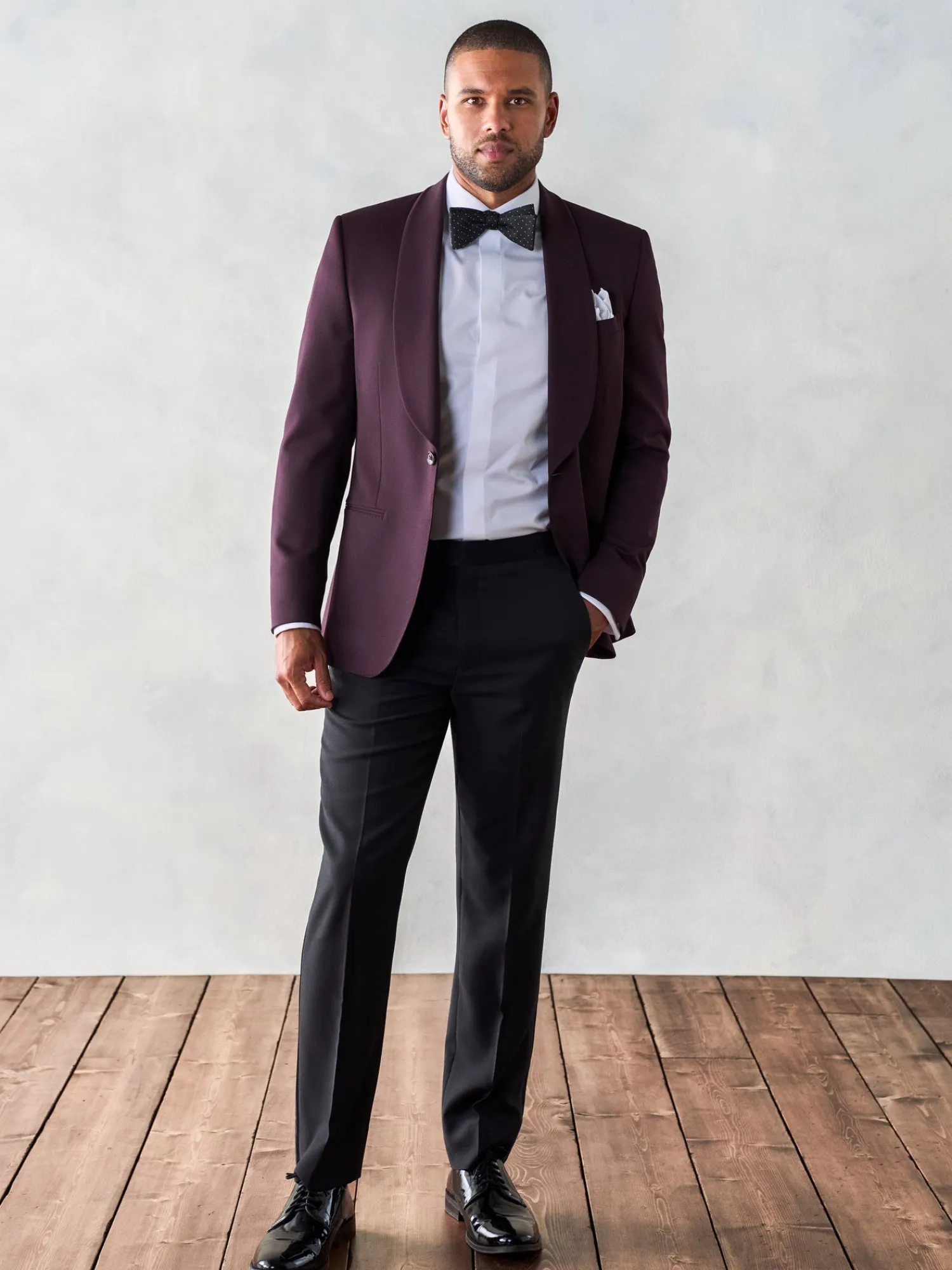 The Black Tux Suits & Tuxedos | Suits & Tuxedos*Plum Shawl Jacket Tuxedo