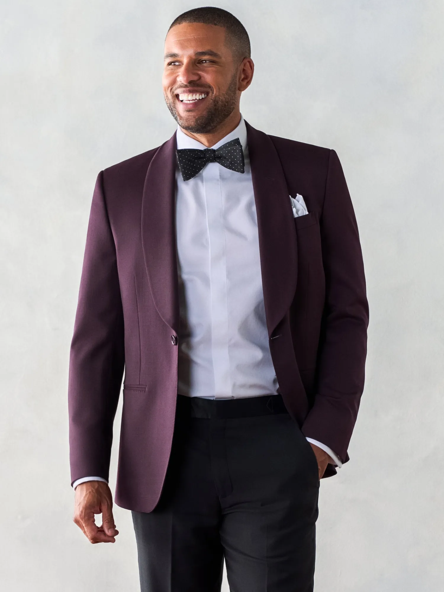 The Black Tux Suits & Tuxedos | Suits & Tuxedos*Plum Shawl Jacket Tuxedo