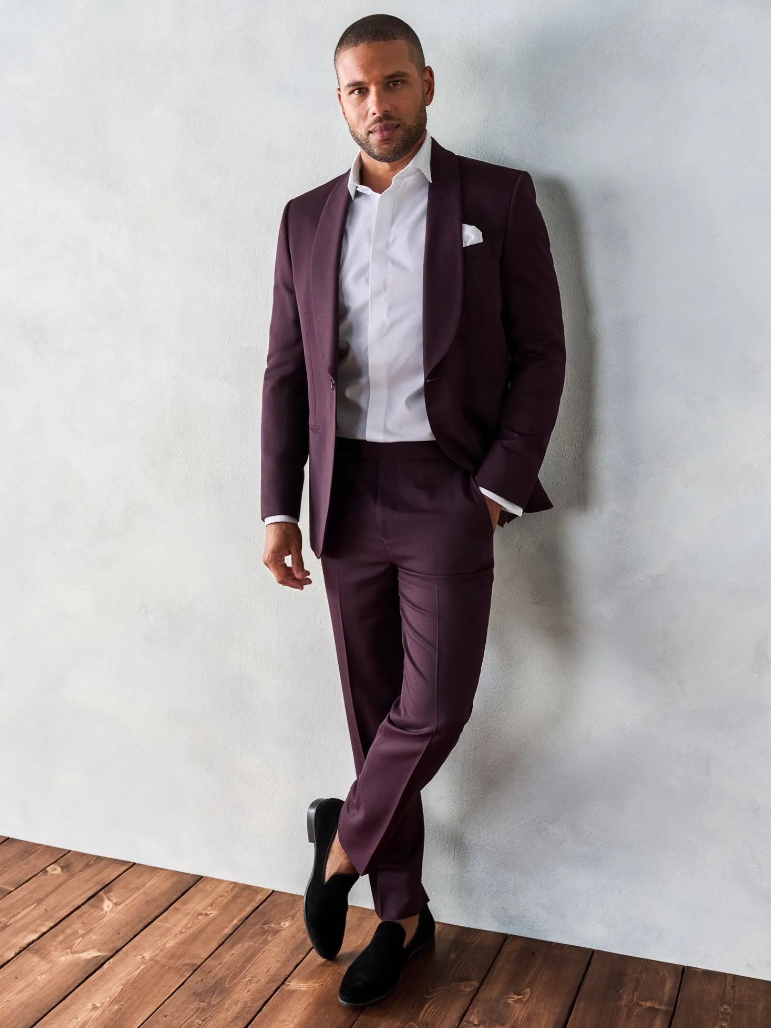 The Black Tux Suits & Tuxedos | Suits & Tuxedos*Plum Shawl Jacket Tuxedo