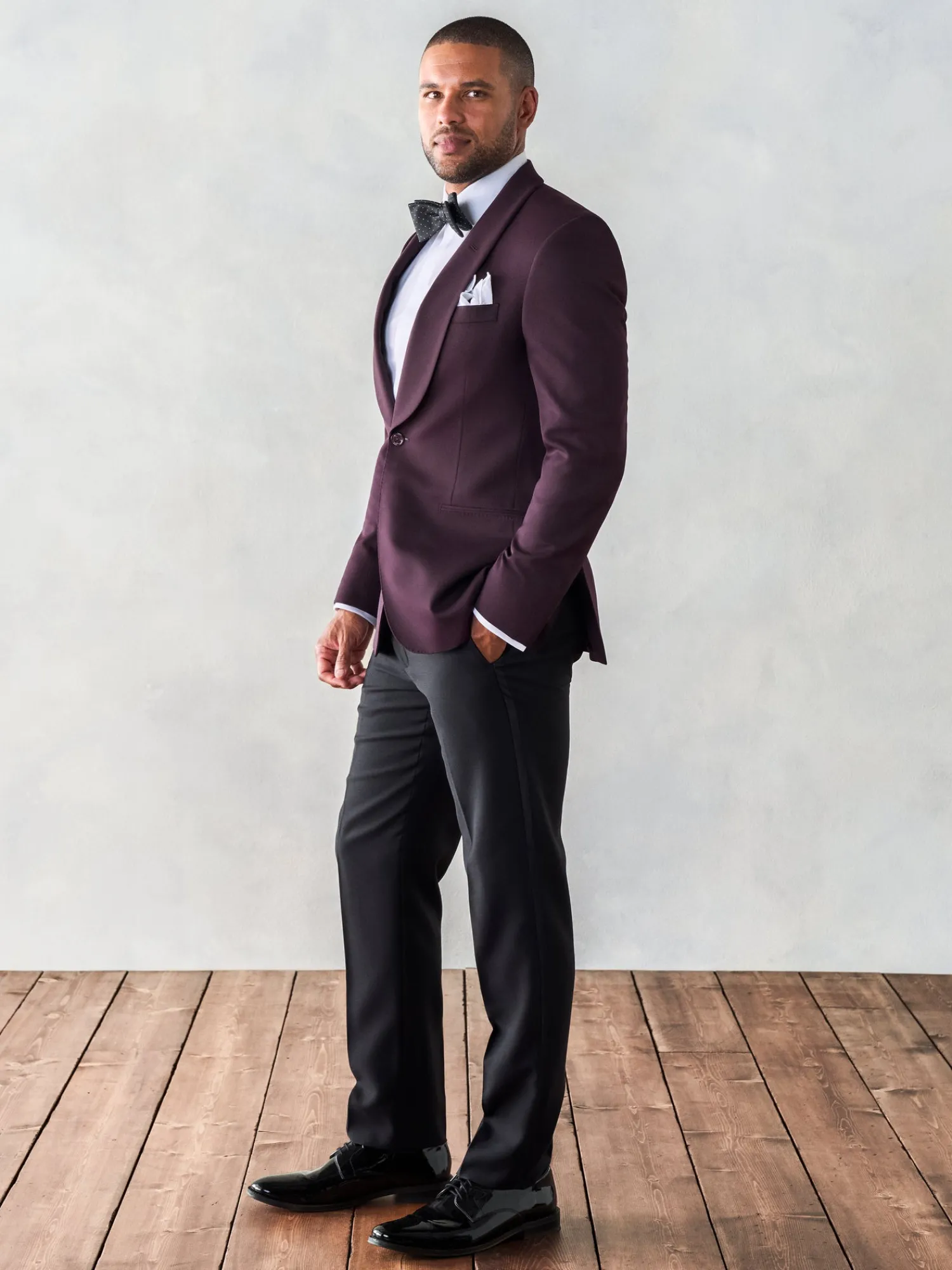 The Black Tux Suits & Tuxedos | Suits & Tuxedos*Plum Shawl Jacket Tuxedo
