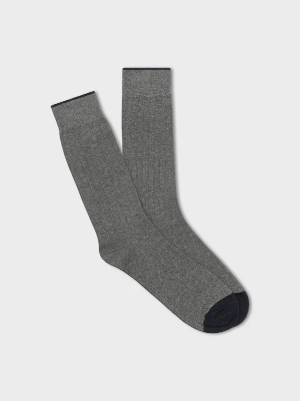 The Black Tux Shoes | Accessories*Solid Grey Dress Sock