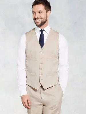 The Black Tux Vests*Tan Suit Vest