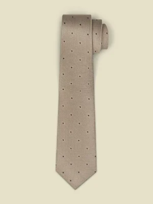 The Black Tux Neckwear*Taupe Dot Necktie