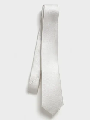 The Black Tux Neckwear*White Silk Necktie